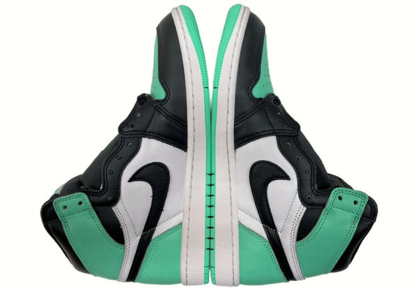 ナイキ NIKE 23年製 AIR JORDAN 1 HIGH OG GREEN GLOW エア ジョーダン ハイ グリーン グロー AJ1 白 緑 黒 DZ5485-130 メンズ靴 スニーカー ブラック 26cm 104-shoes499