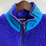 【曜日割引対象外】 パタゴニア PATAGONIA 80's レトロパイル カーディガン USA製 ジャケット ブルー Mサイズ 201MT-3742 VB