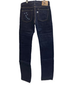 倉敷天領デニム TENRYO DENIM 北斗の拳 コラボジーンズ カラーレボリューションシリーズ ケンシロウモデル（ブルー）ボタンフライ 名言スレーキ 月桂樹ボタン ポケット刺繍 日本製 LOT HOKUTO-005 デニム ブルー W32 101MB-769