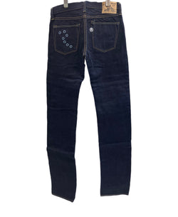 倉敷天領デニム TENRYO DENIM 北斗の拳 コラボジーンズ カラーレボリューションシリーズ ケンシロウモデル（ブルー）ボタンフライ 名言スレーキ 月桂樹ボタン ポケット刺繍 日本製 LOT HOKUTO-005 デニム ブルー W32 101MB-769