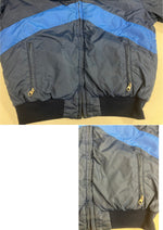 ジェリー GERRY 80’s 80年代 旧タグ 2トーン 切替デザイン ダウンジャケット VINTAGE ヴィンテージ MADE IN USA アメリカ製 - ジャケット ブルー 101MT-4616