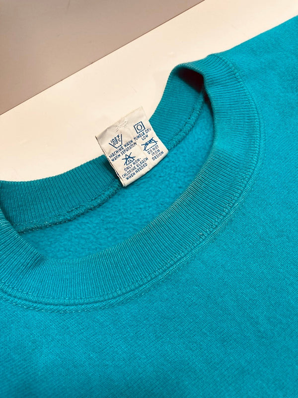 チャンピオン Champion 90s 刺繍タグ ヴィンテージ Vintage リバースウィーブ REVERSE WEAVE  US古着 USA製 ターコイズ系カラー スウェット グリーン系 ブルー系  Lサイズ 101MT-3030