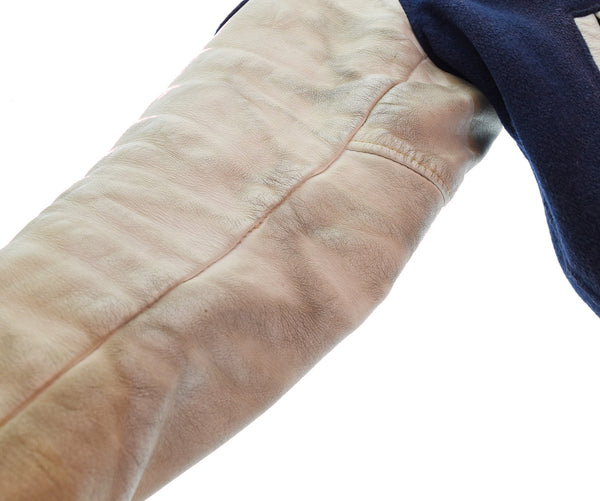 ヴィンテージ Vintage 70s Golden Bear スタジャン レザー切替 Made in California 70's USA製 ジャケット ネイビー Mサイズ 103MT-3422