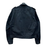 ヨウジヤマモト Yohji Yamamoto Y's for men 03AW アーカイブ ミリタリー ショートブルゾン アウター ダブルジップ 黒 MU-Y05-001 サイズ3 ジャケット 無地 ブラック 104MT-2185