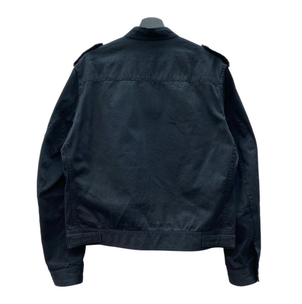 ヨウジヤマモト Yohji Yamamoto Y's for men 03AW アーカイブ ミリタリー ショートブルゾン アウター ダブルジップ 黒 MU-Y05-001 サイズ3 ジャケット 無地 ブラック 104MT-2185