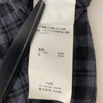 エムエーエスユー MASU 23ss GRUNGE PLAID SHIRT 長袖シャツ ブラック 46サイズ 201MT-4667