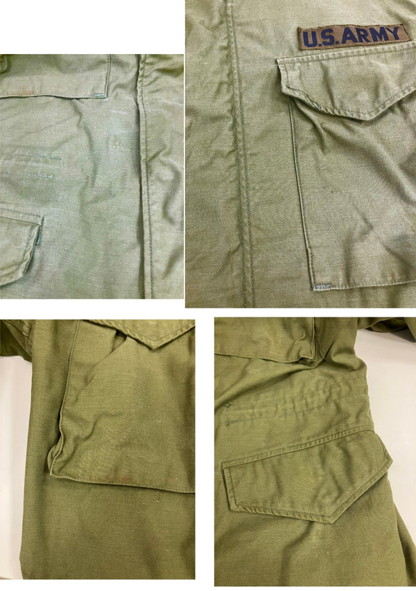 ミリタリー military 70's 70年代 US ARMY 米軍実物  M-65 フィールドジャケット 2nd セカンド アルミジップ VINTAGE ヴィンテージ MEDIUM-LONG ジャケット カーキ 101MT-5040