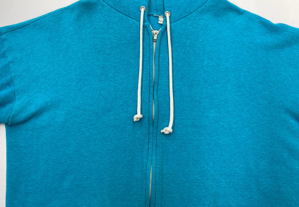 ヴィンテージ vintage 70s 80s 70年代 80年代 ジップアップ YKK 片爪 USA製  ライトブルー 水色 パーカ 無地 ブルー 104MT-1760