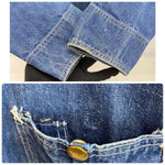 【曜日割引対象外】 リー Lee 50's 91-J デニム カバーオール ジャケット ブルー 48サイズ 201MT-4767 VB