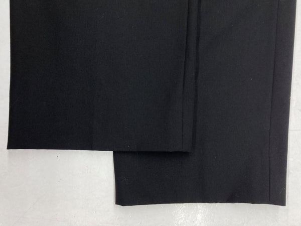 ビューティフルピープル beautiful people LOGO GABARDIN WIDE STRAIGHT PANTS ロゴ ギャバジン ワイド ストレート パンツ ジップフライ 黒 無地 1425105003 スラックス ブラック サイズ 38 104MB-254