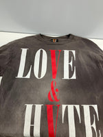 セントマイケル SAINT MICHAEL x Vlone ヴィーロン LOVE & HATE ラブ・アンド・ヘイト L/S Tee ロングスリーブ Tシャツ SM-S22-0000-068 XL ロンT ブラック LLサイズ 101MT-3535