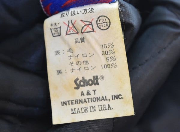 ショット SCHOTT ウール シングル ピーコート 38 38 ジャケット グレー 103MT-3507