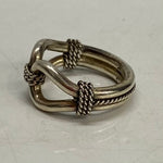 【曜日割引対象外】 【中古】インディアンジュエリー INDIAN JEWELRY Horse Whisper Ring Steve Arviso 12号 メンズジュエリー・アクセサリー 指輪・リング シルバー 201goods-669 VB