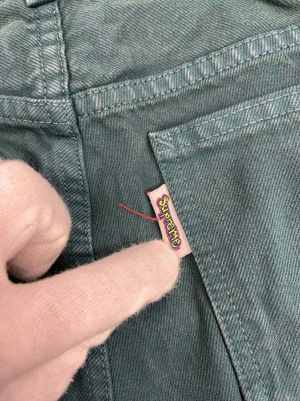 シュプリーム SUPREME 15SS Denim Skate Short デニムショーツ カラーデニム Gonz 緑 ハーフパンツ グリーン 32 101MB-745