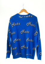 シュプリーム SUPREME 13AW/ Hate Sweater セーター 青 セーター ブルー Lサイズ 103MT-1182