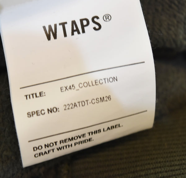 ダブルタップス WTAPS 22AW ACNE HOODY CTPL TEXTILE クロスボーン 刺繍 総柄 パーカー 22ATDT-CSM26  4 パーカ グリーン 103MT-3058