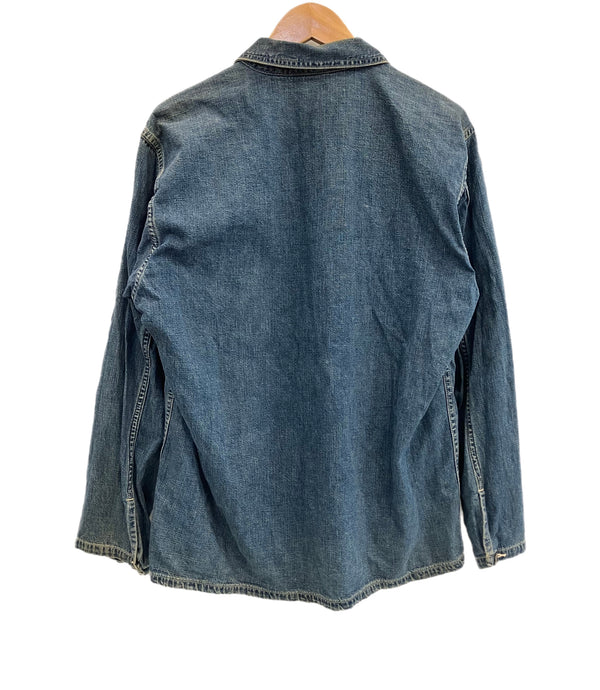 バズリクソンズ BUZZ RICKSON'S U.S. ARMY DENIM PULLOVER JACKET アーミー デニム プルオーバージャケット - 長袖シャツ ブルー 101MT-4306