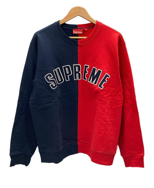 シュプリーム SUPREME ツートーン ロゴ ロングスリーブスウェットシャツ  スウェット レッド Mサイズ 101MT-3161