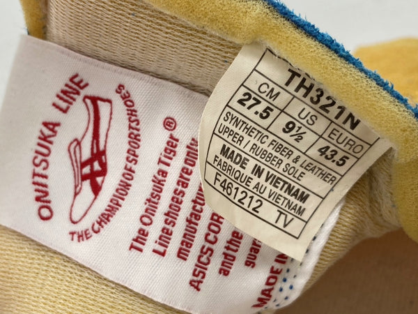 オニツカタイガー ONITSUKA TIGER TIGER CORSAIR VIN タイガー コルセア ヴィンテージ ローカット ランニング シューズ 黄 TH321N メンズ靴 スニーカー イエロー 27.5cm 104S-649