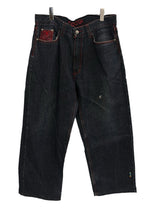 クージー COOGI ポケット刺繍 デニムパンツ ジーンズ ジーパン インディゴ デニム ネイビー W38×L33 101MB-585