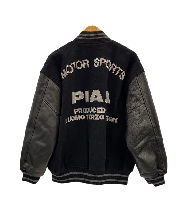 ピア PIAA レーシング スタジャン ジャケット バイカー ツーリング 黒 ジャケット ブラック フリーサイズ 101MT-5283