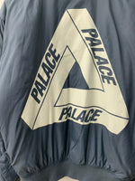 パレス スケートボード PALACE SKATEBOARDS ボンバージャケット ブルゾン MA-1 ジャケット ロゴ ブルー  Mサイズ 201MT-2282