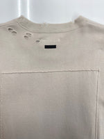 シュタイン stein 22AW OVERSIZED REBUILD SWEAT LS オーバーサイズ リビルド スウェット トレーナー 加工 クリーム 薄茶 st.441 スウェット プリント ベージュ Sサイズ 104MT-1640