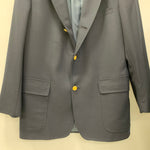 ブルックスブラザーズ Brooks Brothers 90's ３つボタン 金ボタン 紺 ブレザー USA製 ジャケット ネイビー 40サイズ 201MT-4246