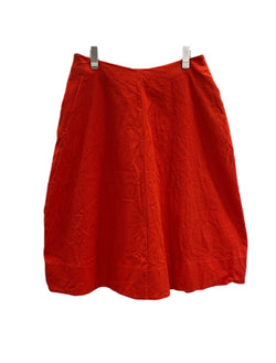 ジルサンダー JIL SANDER 朱色系 無地 スカート サイズ42 101LB-34