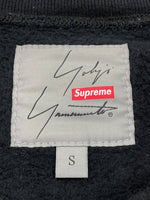 シュプリーム SUPREME × yohji yamamoto ヨウジヤマモト crewneckクルーネック スウェット 黒 スウェット ロゴ ブラック Sサイズ 104MT-2204