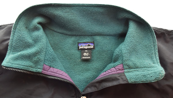 パタゴニア PATAGONIA 90's シェルドシンチラ フリース ナイロン ジャケット SHELLED SYNCHILLA JACKET XXL ジャケット ブラック 3Lサイズ 103MT-3540