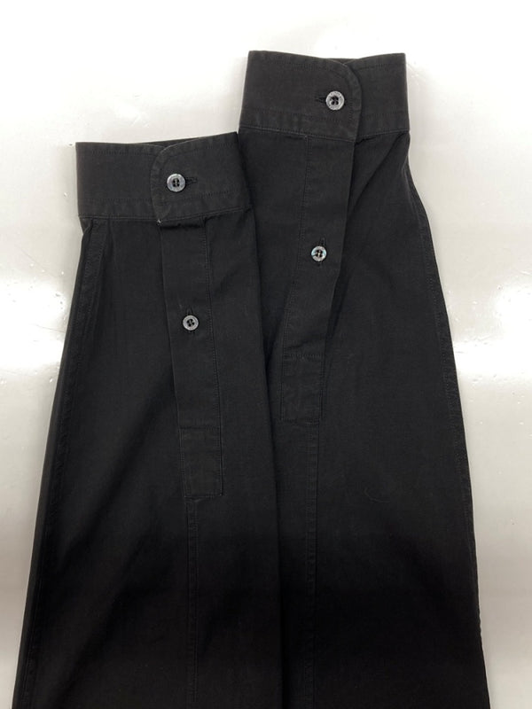 グッチ GUCCI DRESS SHIRT ドレス シャツ フラップポケット ボタン スリム 比翼 長袖 黒 322331 21131 サイズ 38 長袖シャツ 無地 ブラック 104MT-2323