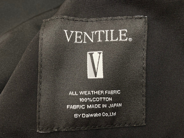 ワイパーインク WAIPER.inc イギリス軍 RAF MK3 VENTILE ベンタイル フライトジャケット ミリタリー アウター ベンタイル レプリカ 復刻 ショート丈 黒 サイズ 9 ジャケット 無地 ブラック 104MT-1046