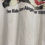 【曜日割引対象外】 ヴィンテージ vintage 80's THE WHO The Kids Are Alright Tour 1989 Hanes USA製 Tシャツ ホワイト XLサイズ 201MT-4592 VB