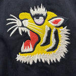 【曜日割引対象外】 ヒューストン HOUSTON 刺繍ハリントンジャケット EMB HARRINGTON JACKET(TIGER) 51474 ジャケット ブラック XLサイズ 201MT-3317 VB