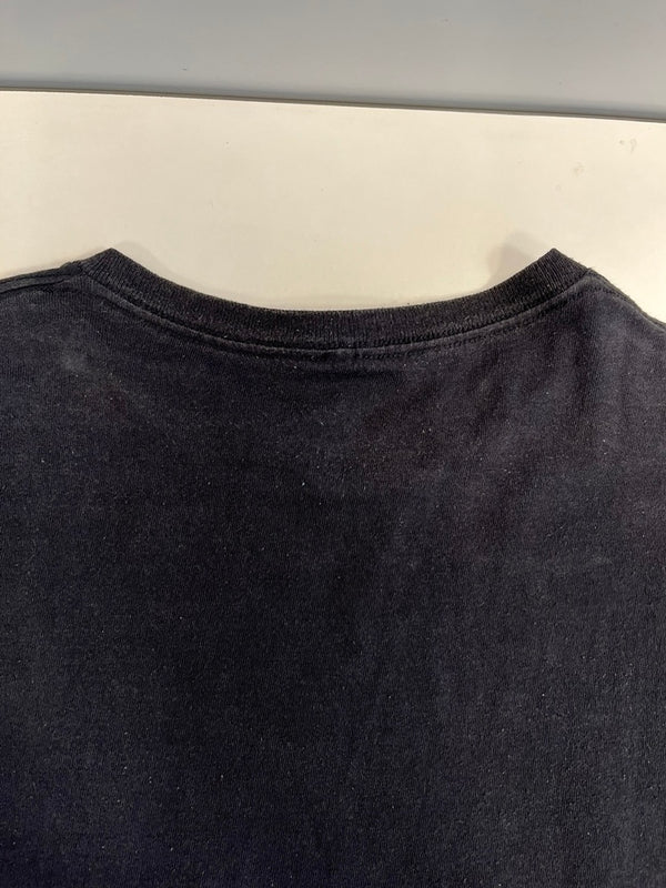 US US古着 POPEYE ポパイ MMA Fighter Armed And Loaded キャラT 黒  Tシャツ ブラック 101MT-4836