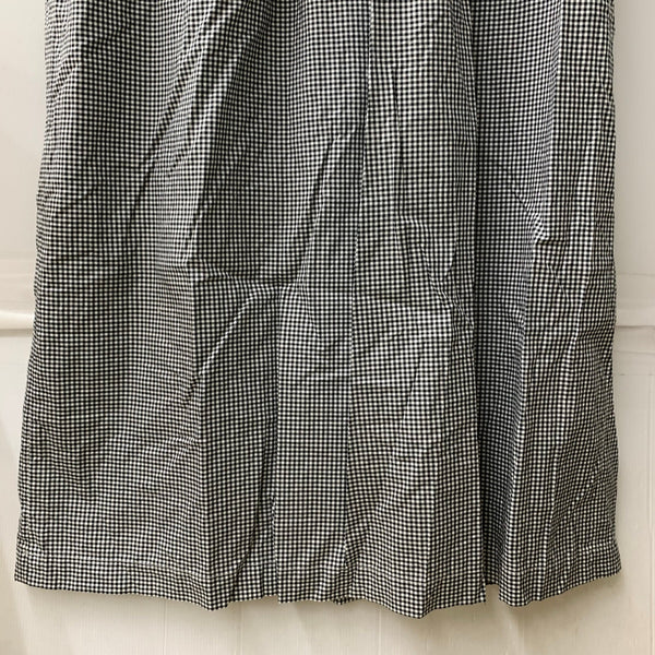 ピンクハウス PINK HOUSE ギンガムチェック柄 リボン レース 襟付き 半袖ワンピース ワンピース ブラック 201LT-430