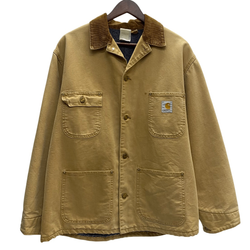 【曜日割引対象外】 カーハート Carhartt 90's 00's USA製 ミシガンチョアコート ジャケット ベージュ 201MT-4453 VB