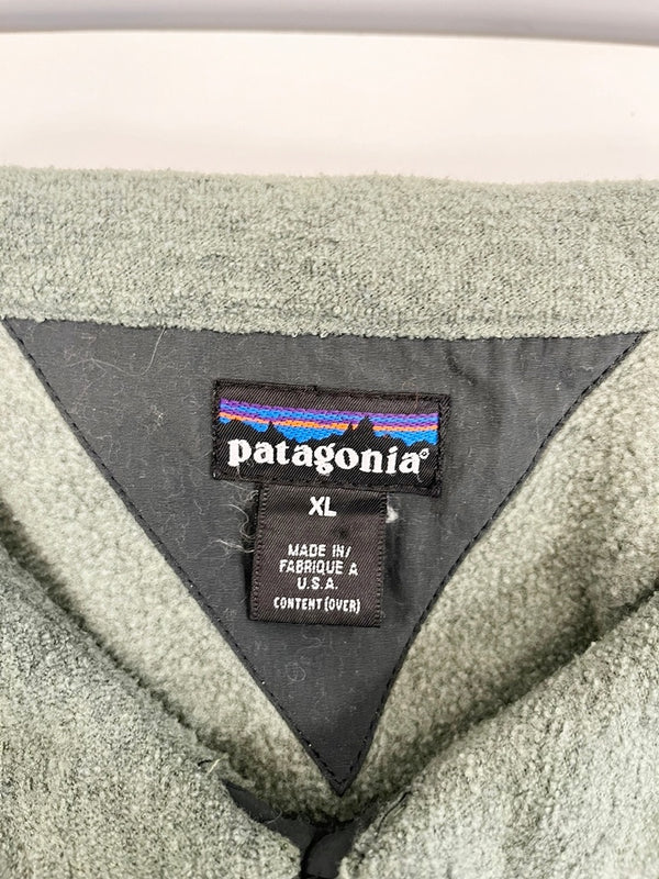 パタゴニア PATAGONIA 90s USA製 雪なしタグ Vintage ヴィンテージ SYNCHILLA BOUCLE PULLOVER シンチラ ブークレ プルオーバー  XL ジャケット グリーン LLサイズ 101MT-4723