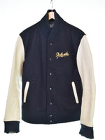 スカルワークス SKULL WORKS  CROWS WORST スカル刺繍 スタジャン ジャケット ブラック Lサイズ 103MT-3342各所汚れあり