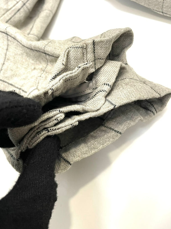 レミレリーフ REMI RELIEF コットン ウール ノーカラー ジャケット RN14153134 グレー XL 601MT-70