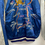 【曜日割引対象外】 ヴィンテージ vintage 50's Korea Souvenir Jacket SPEED バタフライ ZIPPER ジャケット ブルー 201MT-3766 VB