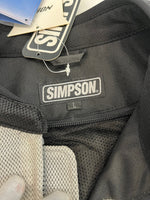 シンプソン SIMPSON Mesh Jacket メッシュジャケット バイカージャケット レーシングジャケット 白 NSM-3 ジャケット ホワイト Lサイズ 101MT-5223
