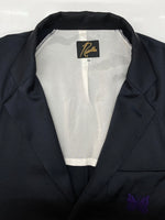 ニードルス Needles TAILORED JACKET テーラード ジャケット サテン 蝶 フォーマル 刺繍 アウター 紺 IN050 ジャケット ワンポイント ネイビー XSサイズ 104MT-1980