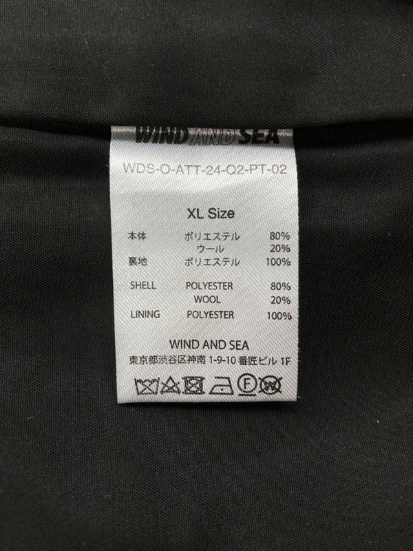 ウィンダンシー WIND AND SEA Shaggy Plaid Cargo PT Amber シャギー プレイド カーゴ アンバー ワイド ロゴ WDS-O-ATT-24-Q2-PT-02 カーゴパンツ マルチカラー XLサイズ 104MB-79