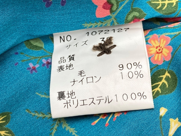 ケンゾー KENZO OLD ヴィンテージ VINTAGE ベネカ期 80s~90s アーカイブ ウールコート チェスター ダブル 日本製 BROWN BORDEAUX  PLUM 赤茶色 1072127 コート 無地 ブラウン SIZE38 104LT-254