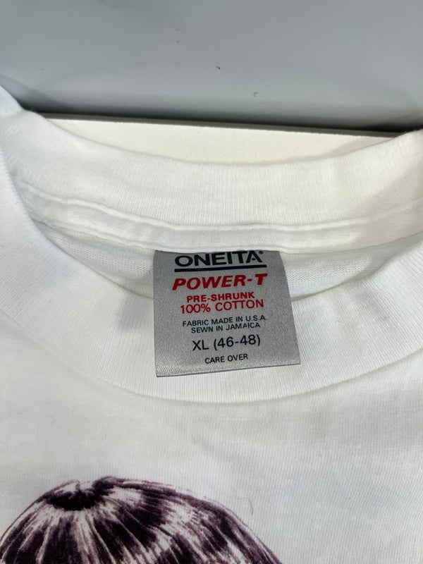 ヴィンテージ vintage 90s 1990 Art of Olivia BETTIE PAGE オリビア アートTシャツ ベティペイジ 白 US古着 XL Tシャツ ホワイト LLサイズ 101MT-4671