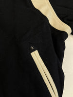 ハフ HUF SONG VARSITY JACKET ソング バーシティジャケット カレッジジャケット スタジャン 黒 白 刺繍 JK00439 ジャケット ブラック Mサイズ 101MT-5068