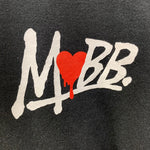 モブ MOBB HEART DRIP HOODIE パーカ ブラック Lサイズ 201MT-4089