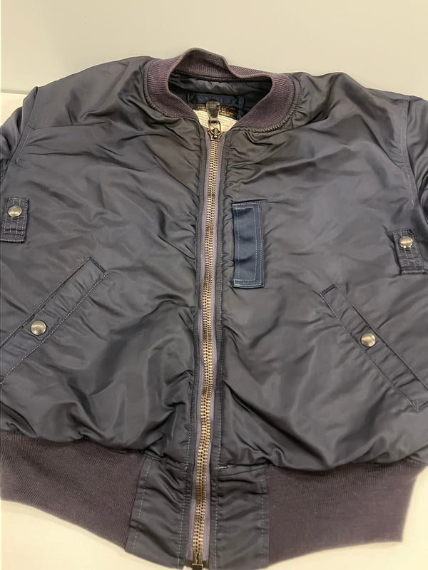 アルファ インダストリーズ ALPHA INDUSTRIES B-15C FLIGHT JACKET MIL-J-6251 フライトジャケット ミリタリー 8415-633-9634 38 ジャケット ネイビー Mサイズ 101MT-3339